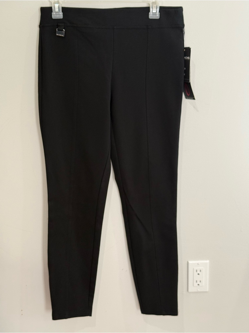New Zac&Rachel M Black Ponte Slim Ankle Pants -818